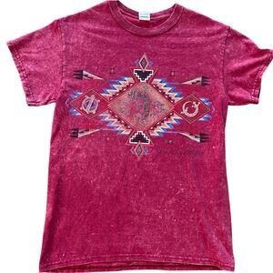VTG 90s Sedona Arizona Red Kokopelli Southwest Red T-Shirt size S
